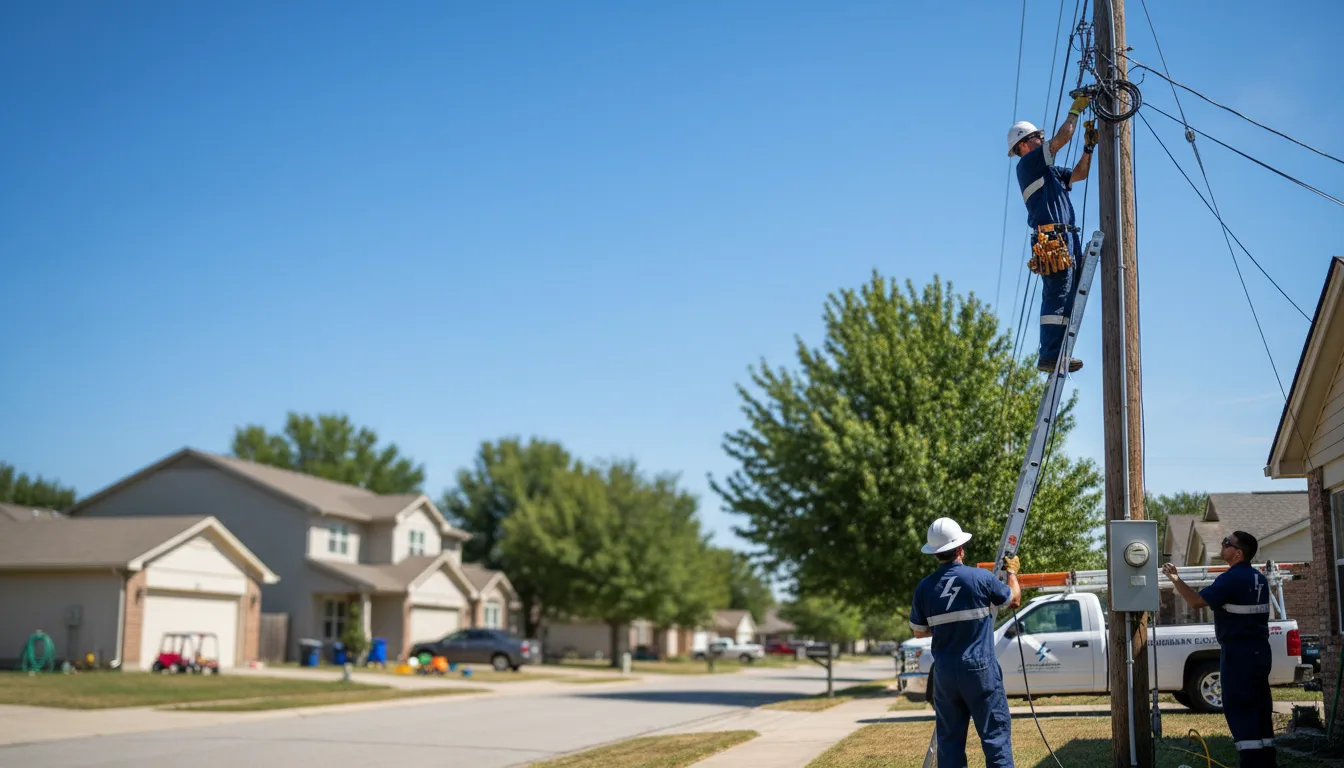Residential electrician providing installation services in Milton, KS